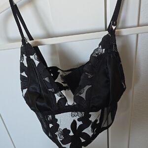 Victoria's Secret Blue Bella Black Bralette